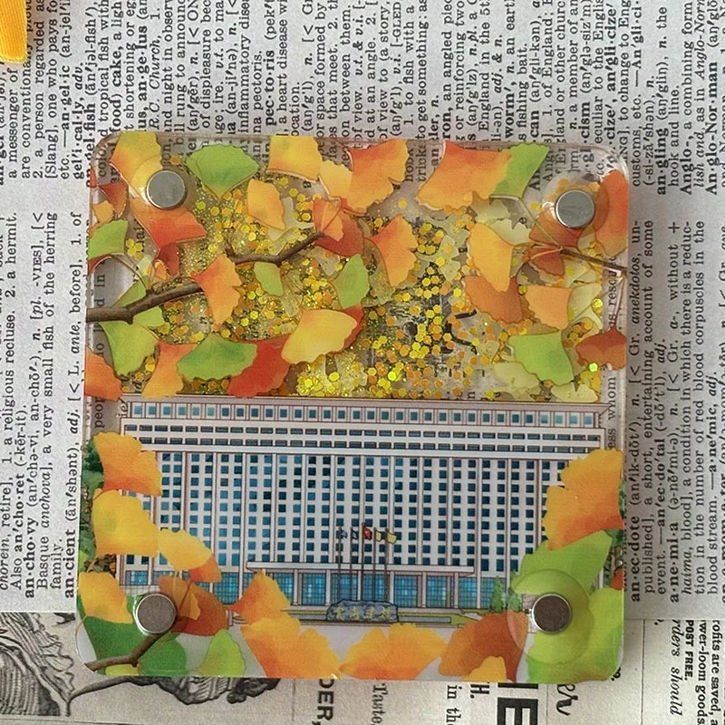Aimants magnétiques doux en acrylique pour réfrigérateur, voyage créatif